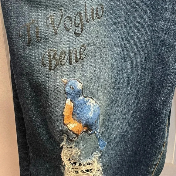 Torrid Boyfriend‎ Vintage Stretch Dark
Wash Hand Painted Jeans. Size 16XT. - Picture 11 of 16
